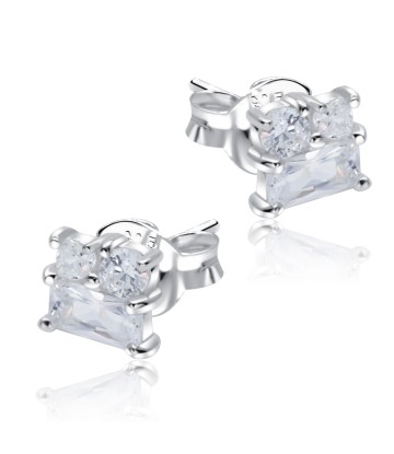 Beautiful Designed With CZ Stone Silver Ear Stud STS-5505